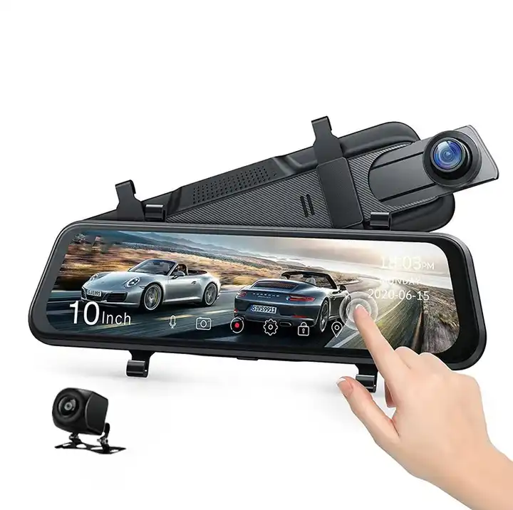 Car Mirror - 10-дюймовый зеркальный видеорегистратор с ночным видением