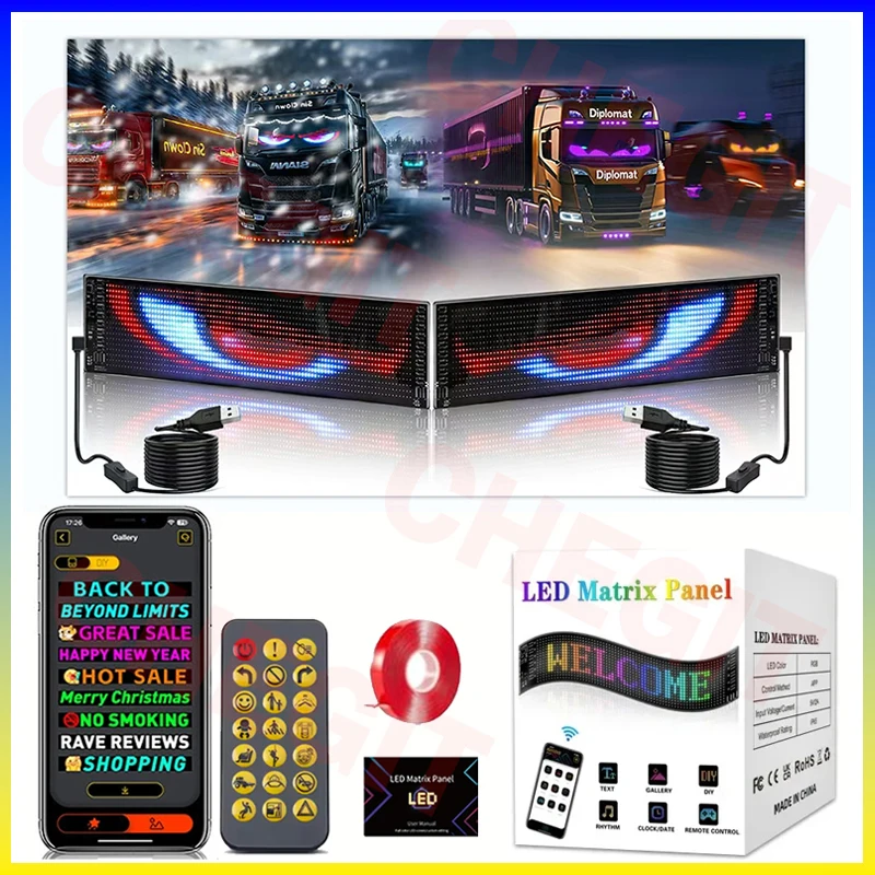 Car Led Light - Светодиодный дисплей Грузовой глаз Автомобильный знак
