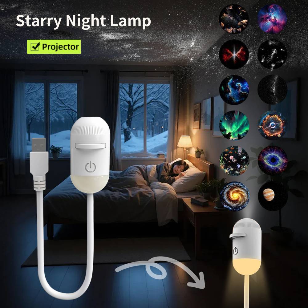 Car Led Light - Мини-проектор звездного неба Galaxy: ночник, атмосферная
