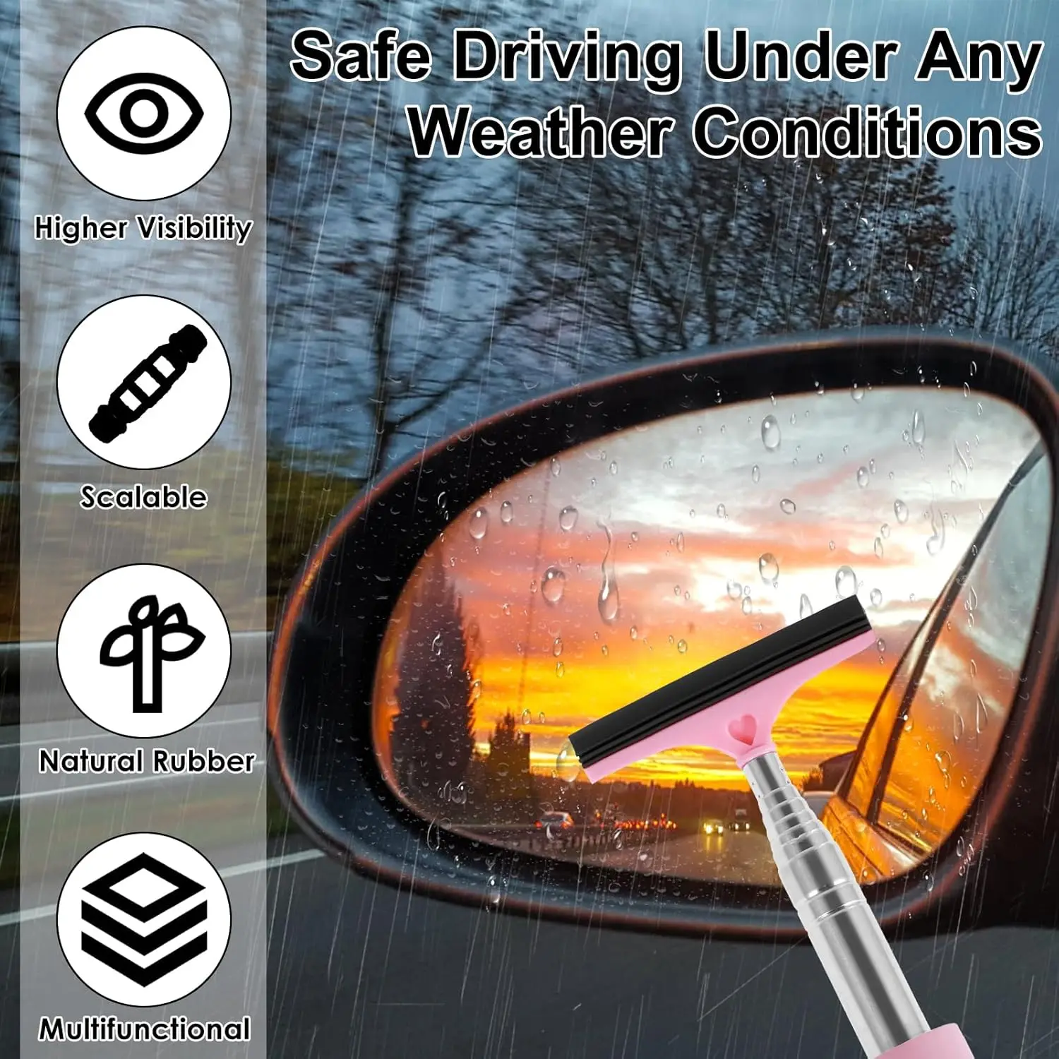 Выдвижной портативный резиновы – обзор и цена Car Wiper