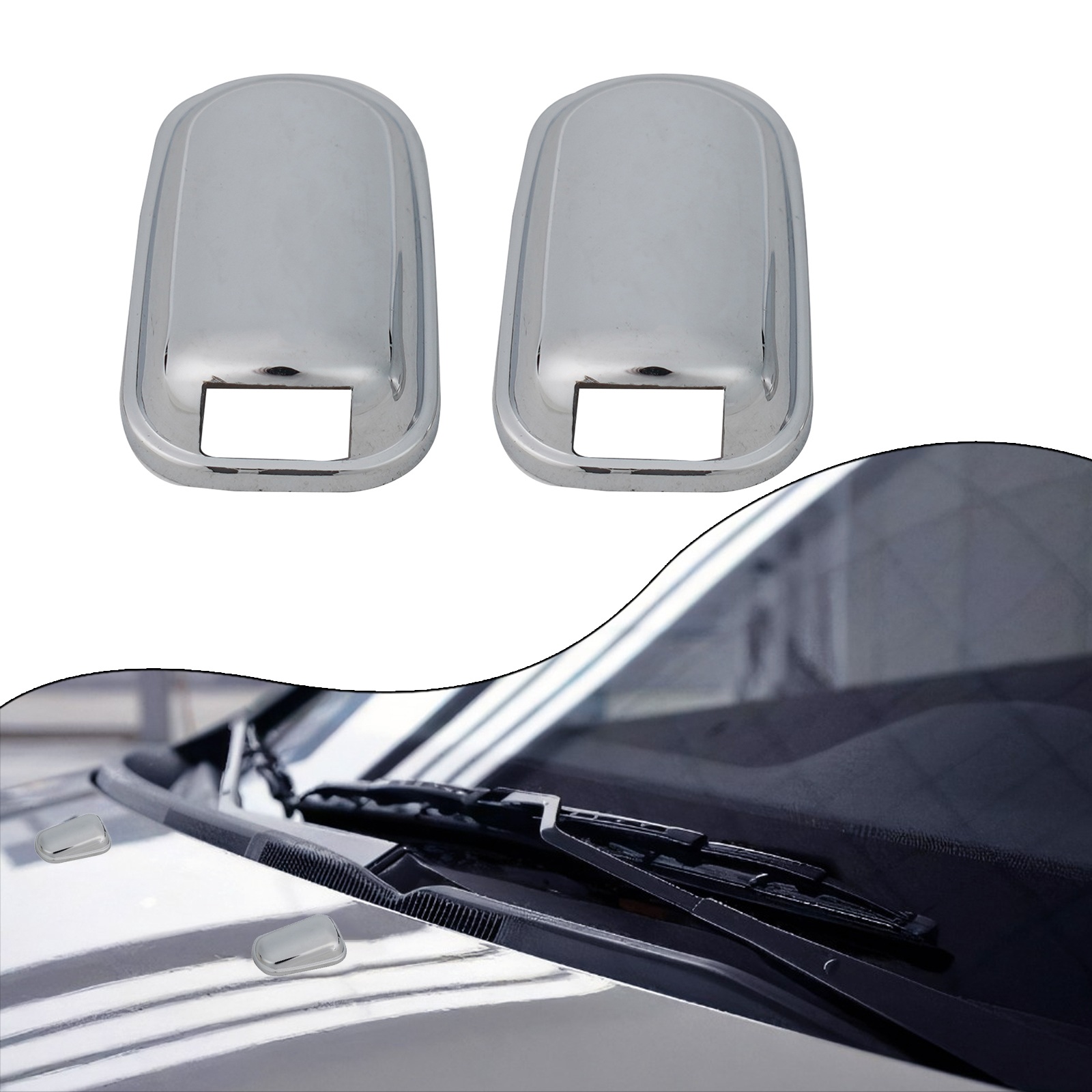 2 шт. хромированные накладки н – обзор и цена Car Wiper